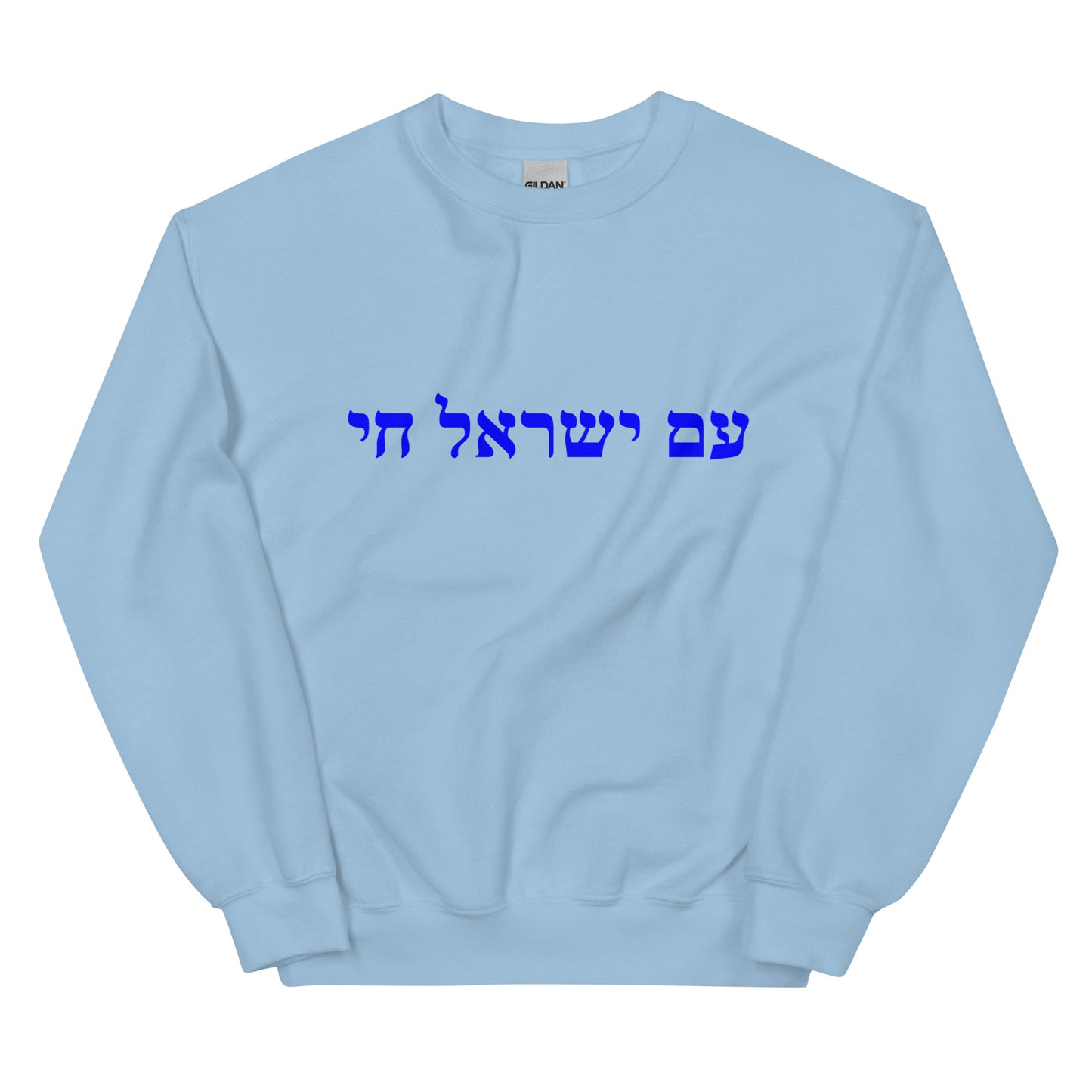 Am Israel Chai Sweater Sweatshirt - Show Your Support For Israel - The people of Israel live