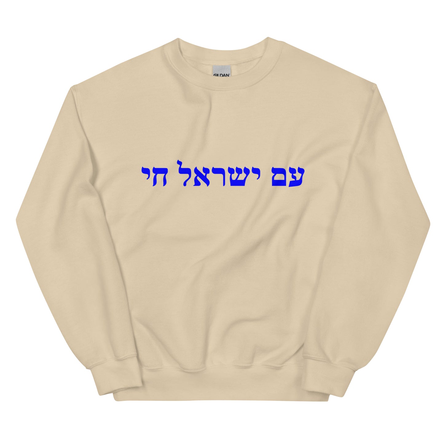 Am Israel Chai Sweater Sweatshirt - Show Your Support For Israel - The people of Israel live