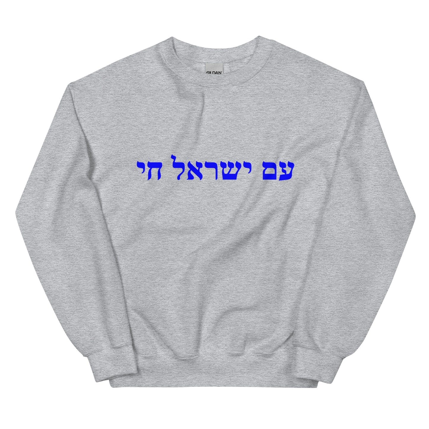 Am Israel Chai Sweater Sweatshirt - Show Your Support For Israel - The people of Israel live